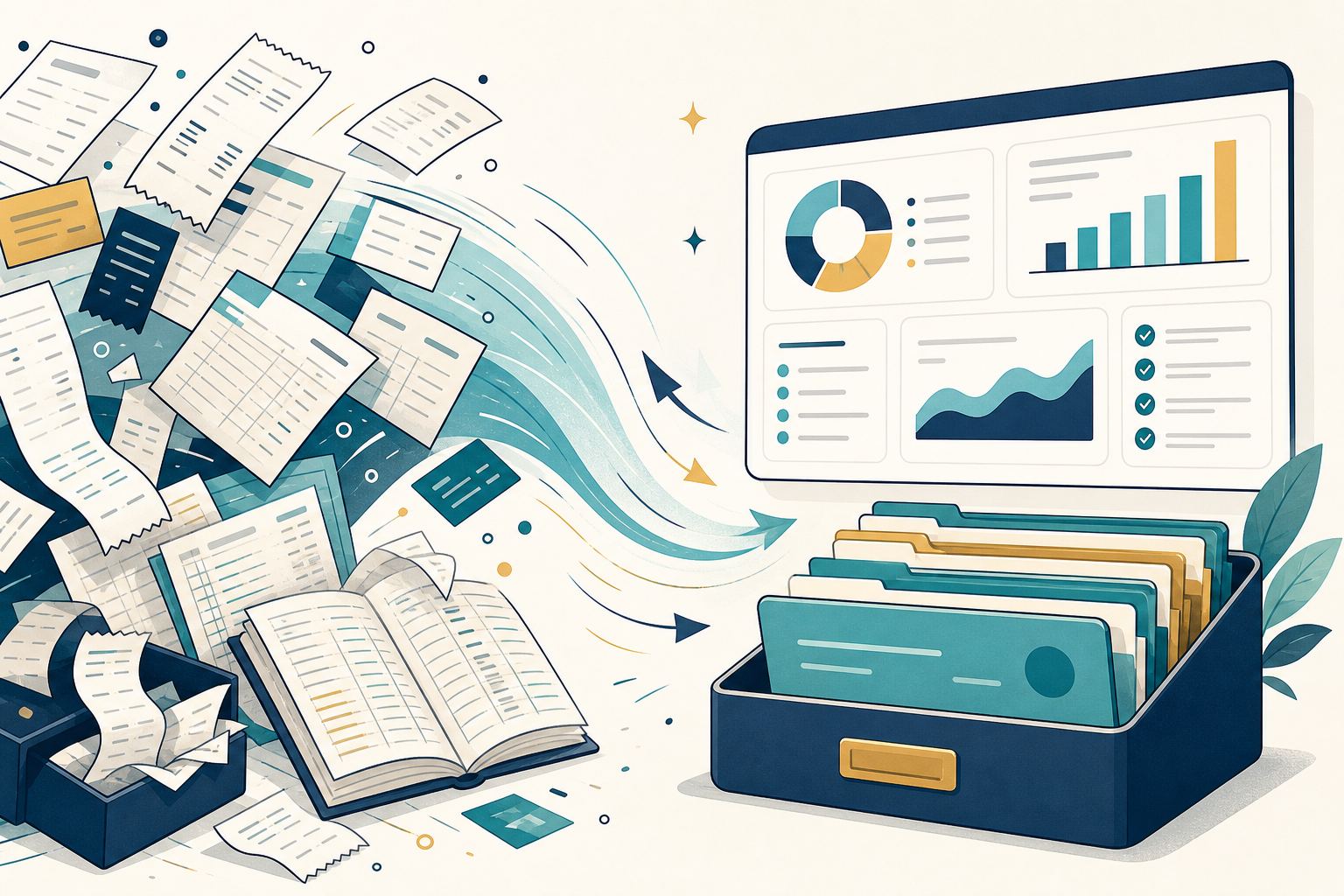 Bookkeeping cleanup dashboard